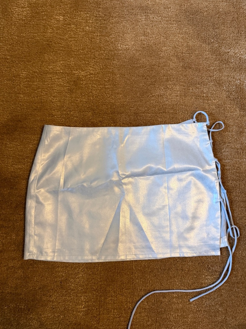Lioness Cream Satin Mini Skirt
